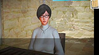 My new family episode 117 in a cartoon anime style