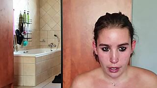 I'm gathering saliva while repeatedly fucking my throat with a double ended dildo! 😋