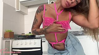 PetiteChloe - I Got So Horny at Breakfast and Grabbed My Dildo!