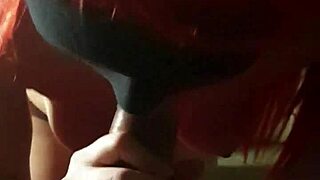 ariel sucks cock and swallows cum in mouth