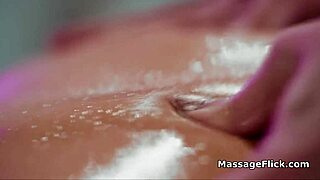 Blonde masseuse seduces housewife