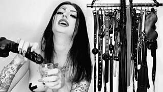 Dominatrix Nika Gives Jerk Off Instructions For Cum Eating