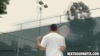 CUTE GAY BOYS PLAY TENNIS AND FUCK HARD