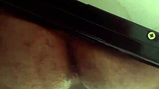 Close up and personal look at big dildo anal sex