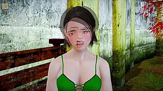 teen brunette with small tits in family series