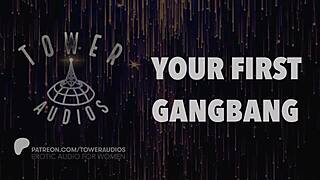 Dive into your first gangbang with erotic audio and dirty talk for women