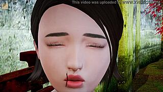 teen brunette with small tits in family series