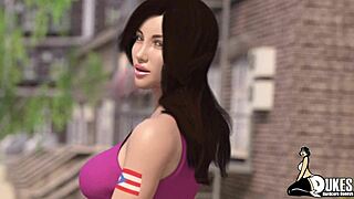 Puerto Rican bitch jerks my huge dick