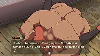 Hentai Game NTR: Elf Slut Masturbates to Climax