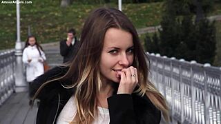 Teen girl strips and rips clothes while shopping