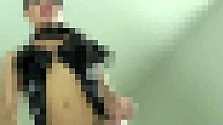 in this femdom pov bdsm scene, you lick your cum up off the floor as instructed