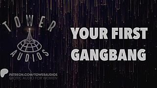 Dive into your first gangbang with erotic audio and dirty talk for women