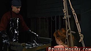 big dick bondage gangbang dominates sexy teen in extreme hardcore fucking