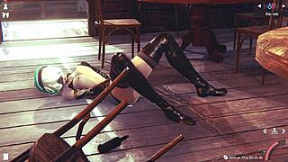 this 3d simulation girl is so hot in japanese anime