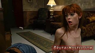 big dick bondage gangbang dominates sexy teen in extreme hardcore fucking