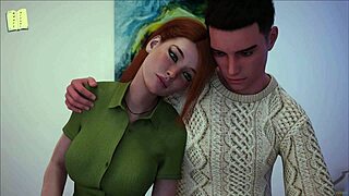 Curvy anime girl in dik game outfit