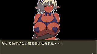 Hentai Game NTR: Elf Slut Masturbates to Climax