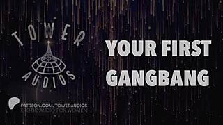 Dive into your first gangbang with erotic audio and dirty talk for women