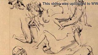 I’m Obsessed With These Vintage Erotic Drawings, Pure Retro Cartoon Heat!