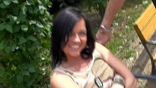 wow, check this brunette in hardcore college orgy action with wild fingering!!