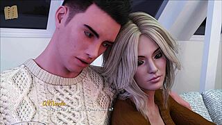 Curvy anime girl in dik game outfit