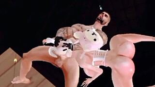 Katyqueenff Imvu Having Fun with Follower in 3D Cartoon