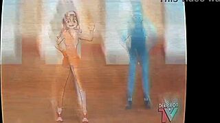 eri-chan's home workout turns into a blowjob session with monster cock