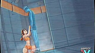 eri-chan's home workout turns into a blowjob session with monster cock