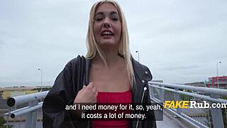 Belgian College Girl Offers Sex For Cash In Public Pickup