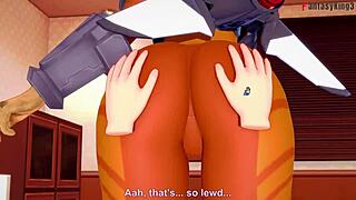 valkyrie blowjob pov in apex legends full fantasy cartoon style