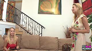 SexyMomma Britney Young Gets Tongue Fucked by Stepmom