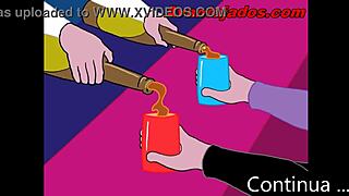 Emotional cartoon depicts intense gay sex at the party gathering