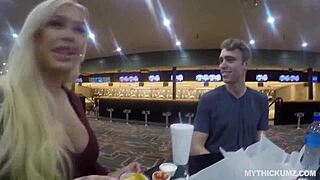 Blonde says, Pound my bubble butt.