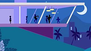 Emotional cartoon depicts intense gay sex at the party gathering