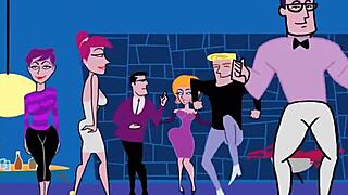 Emotional cartoon depicts intense gay sex at the party gathering