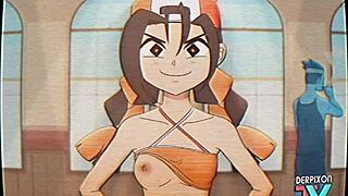 eri-chan's home workout turns into a blowjob session with monster cock