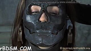 rough couple engages in hardcore sadomasochism