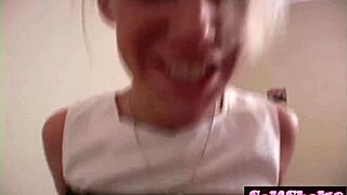 Allie Cheerdance With Big Boobs Rubbing Dick in Teasing Moves