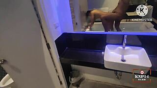 Fuck thai milf i cum in her pussy at bath and move to bed and cum in her pussy again