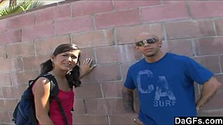 Flexible cutie fucks for college funds, getting bent over and facial.