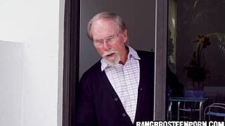 Cute Teen Spanked Hard by Horny Grandpa in Wild Ass Play