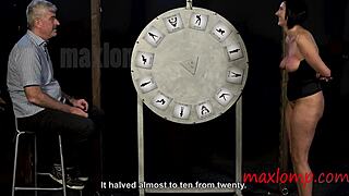 Blonde Woman Disciplines Another in Scene