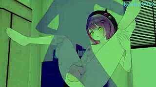Yuzuki Choco And Tokoyami Towa Intense Sex In Hololive Vtuber Hentai.