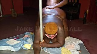 Look at this ebony ssbbw sucking and owning that huge cock.