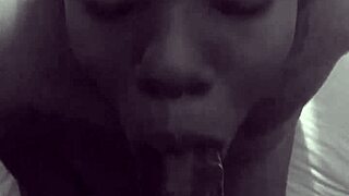 is this straight mouth action with big black cock?