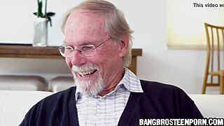 Cute Teen Spanked Hard by Horny Grandpa in Wild Ass Play