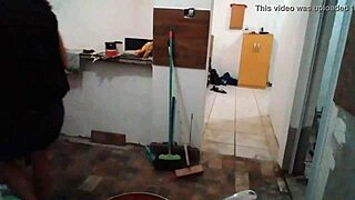 Blonde Milf Stella Shows Big Tits in Kitchen!