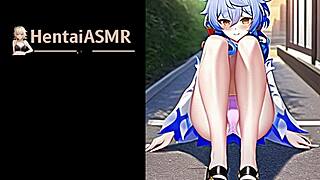 Blue haired slut casting spells