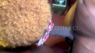 Look at this ebony ssbbw sucking and owning that huge cock.