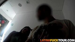 this colombian amateur does her first porn with a guy she just met, licking and riding his big cock 😍